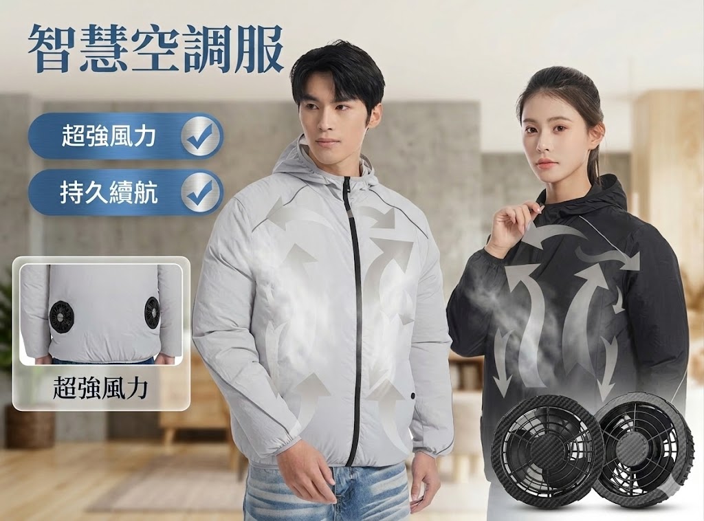 循環風扇空調服外套