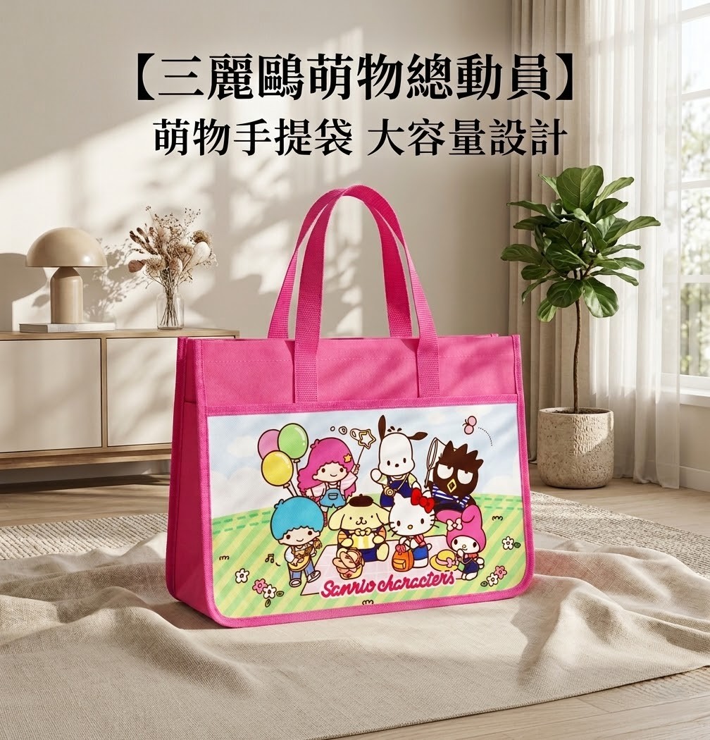 三麗鷗萌物總動員 萌物手提袋