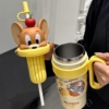 【湯姆貓與傑利鼠】🧀 立體公仔保溫水壺 不鏽鋼冰壩杯