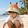 🦊【動物方程式】🐰 夏季必備！兒童立體動物防曬風扇空頂帽